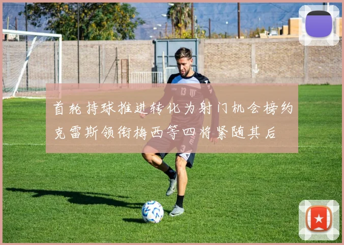 首轮持球推进转化为射门机会榜约克雷斯领衔梅西等四将紧随其后